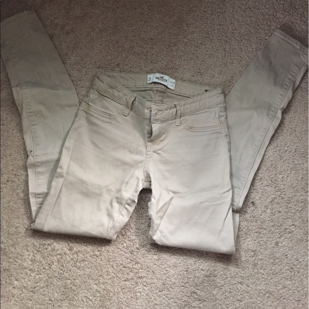 Hollister khaki low rise jeans