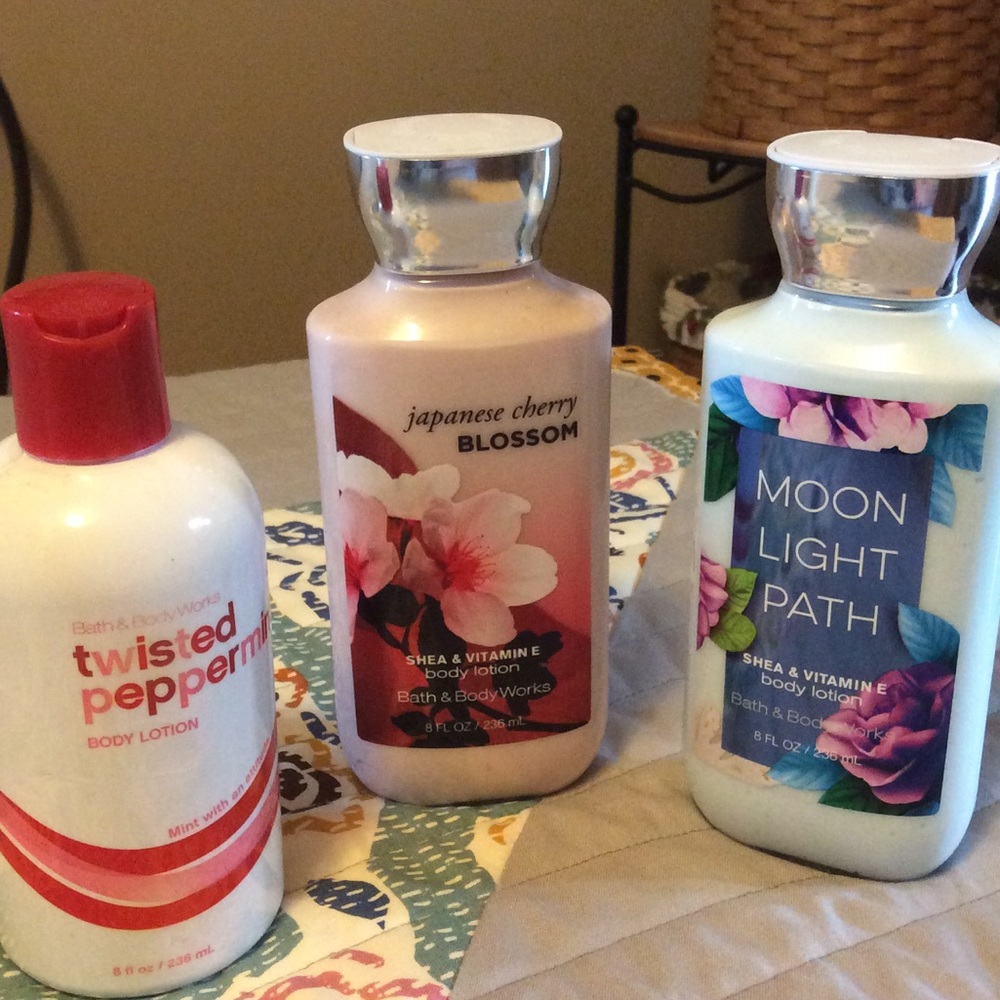 3 bath and body lotions $10