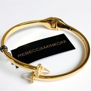 Rebecca Minkoff Acorn Crystal Bangle BNWT