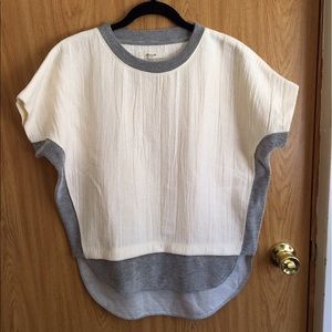 Madewell: Boxy Top with High-Low Hem