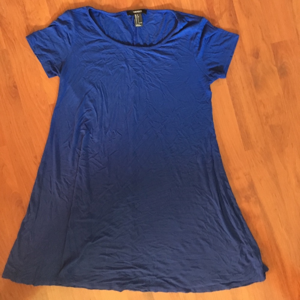 Blue mini dress