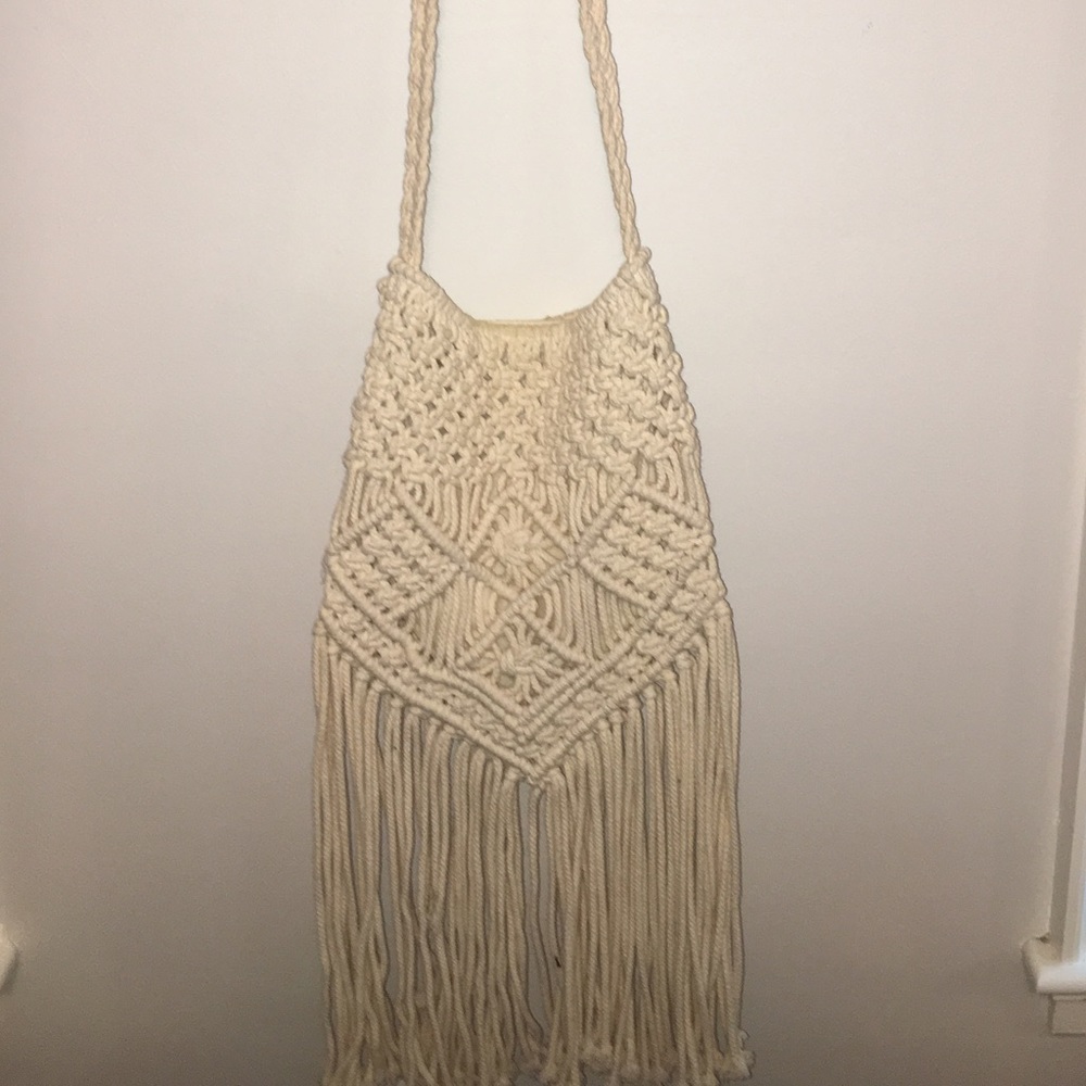 Urban outfitters boho cross-body crochet bag