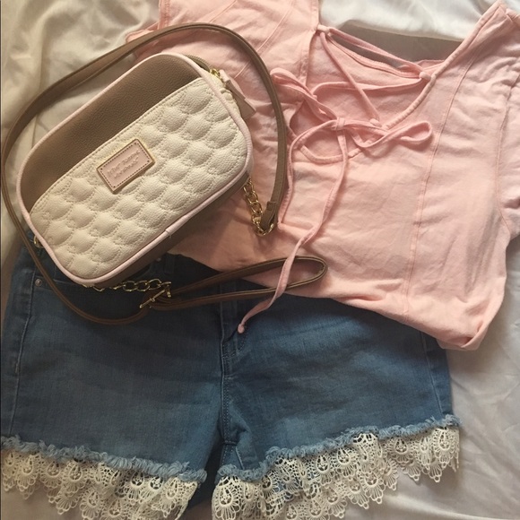 Mossimo Supply Co. Tops - Pink Tie Back Top