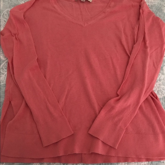 86 loft sweaters side slit coral sweater by loft 86 loft sweaters side slit coral sweater by loft