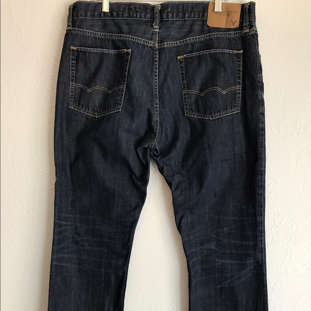 American Eagle dark denim (very soft)