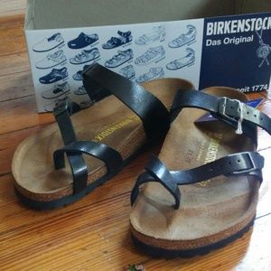 Black Birkenstock Mayari sandals - never worn!
