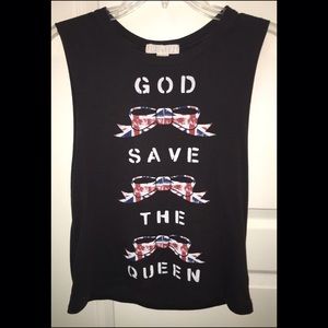 God Save The Queen Union Jack bow tank