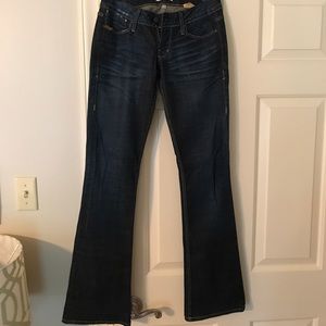 Medium wash bootcut jeans