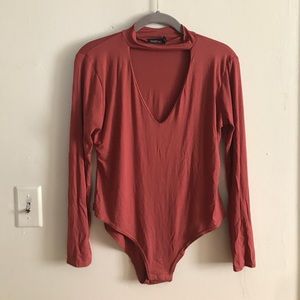 Rust Chocker Bodysuit