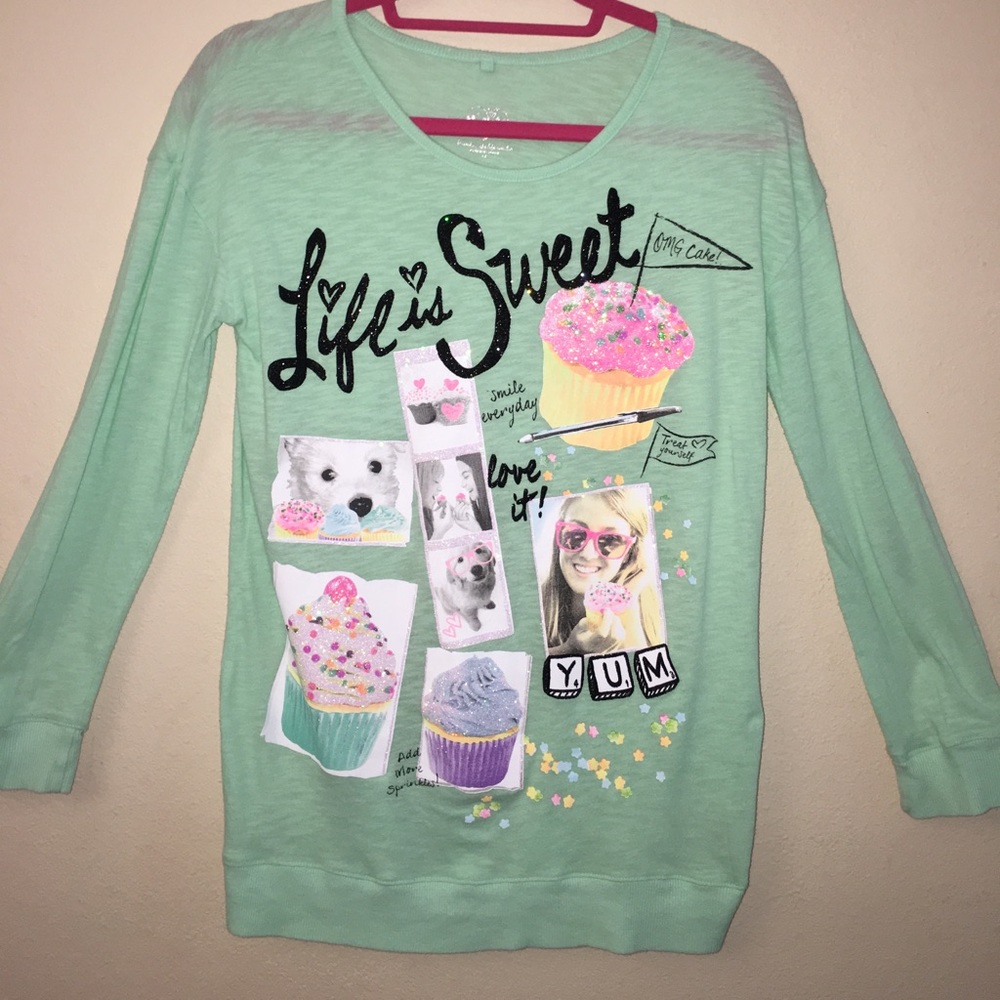 Cute Justice Girls Longsleeve Shirt (Size: 14)💙💙