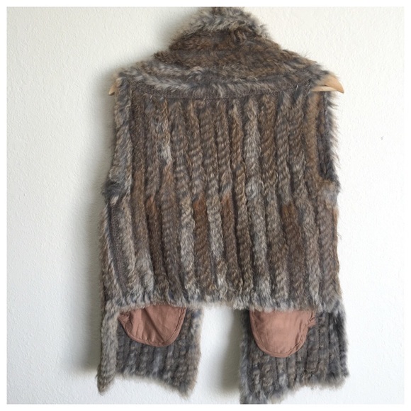 Marc by Marc Jacobs Genuine Rabbit Fur Vest - Picture 3 of 5