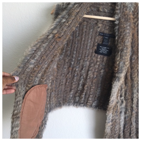 Marc by Marc Jacobs Genuine Rabbit Fur Vest - Picture 4 of 5
