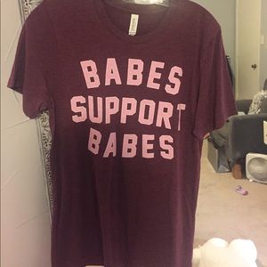Babes support babes soft tee