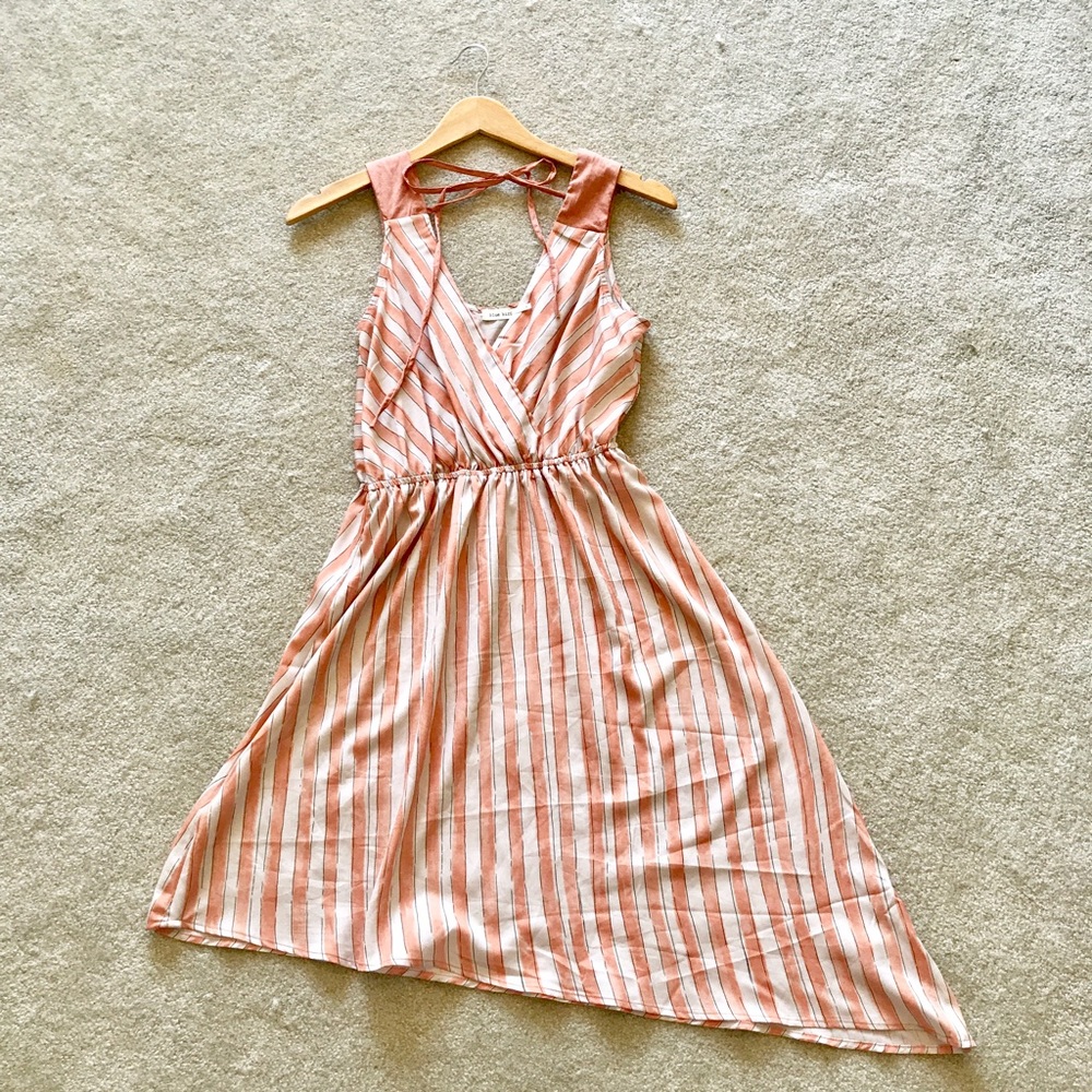 Silky Striped Dress