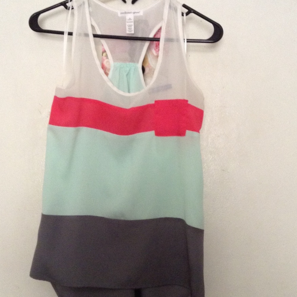 Tri-color racerback