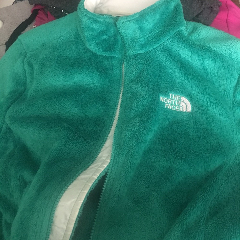 Fuzzy Mint Green North Face