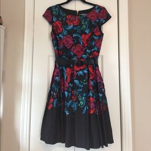 Eliza J Floral A-line Dress