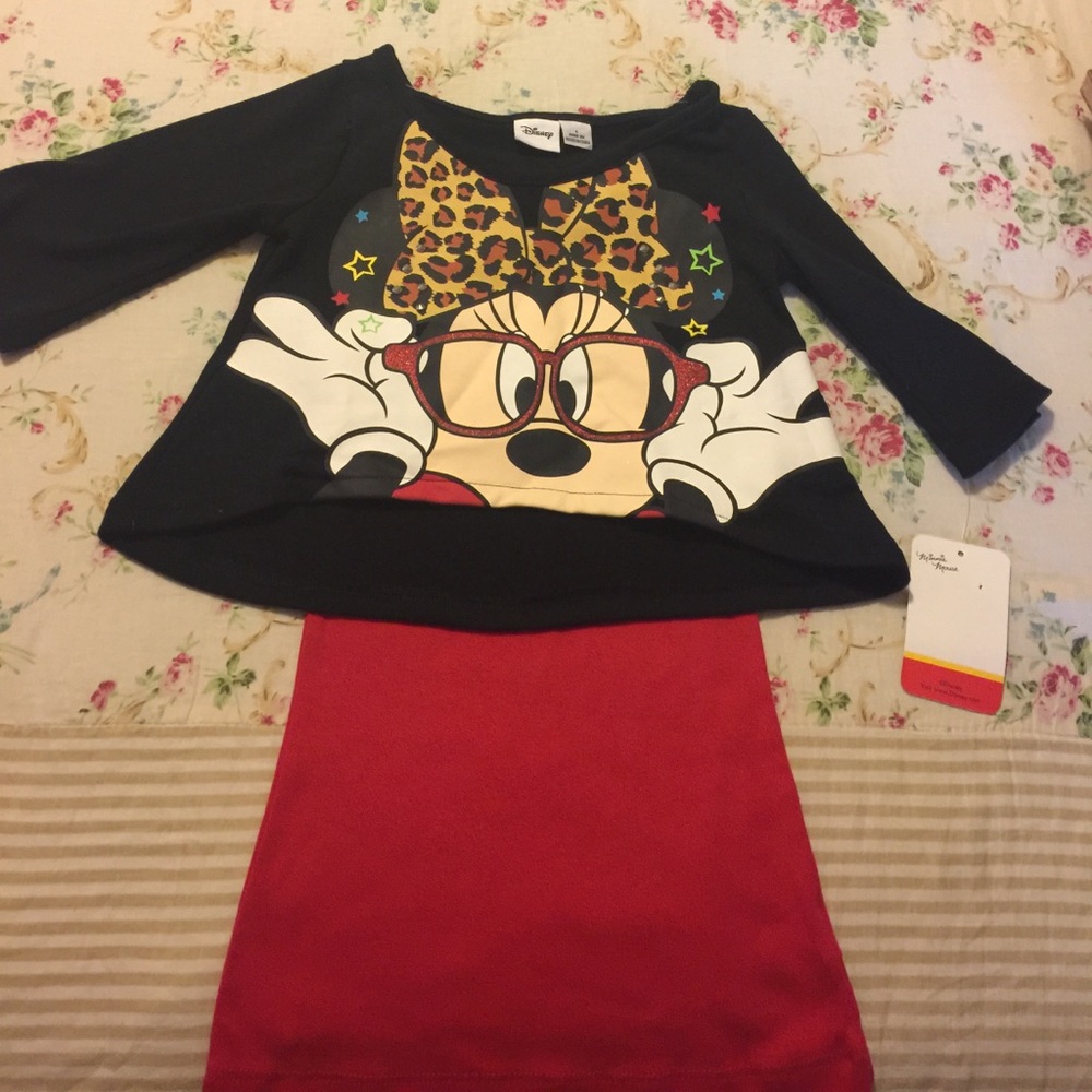 Minnie mouse muscle shirt with top