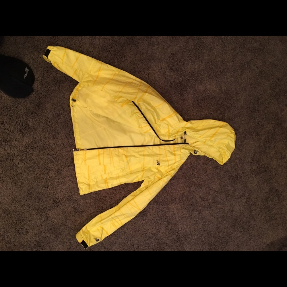 Yellow Rain Jacket New Balanace