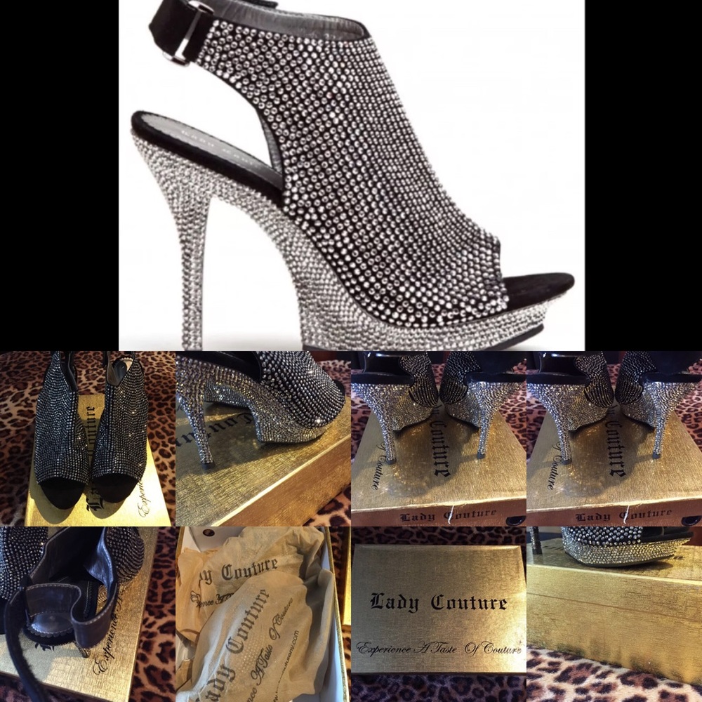 Lady Couture Angel Rhinestone heels 9.5