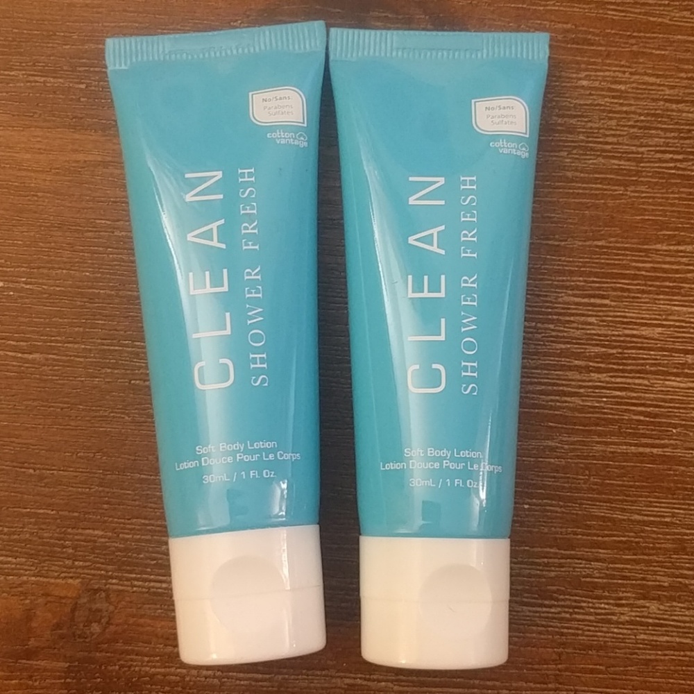 Clean Shower Fresh Soft Body Lotion Minis 1.0oz x2