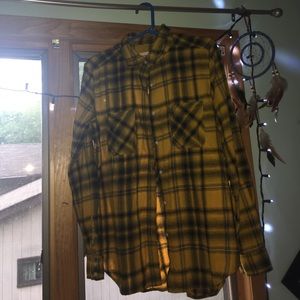 A yellow flannel