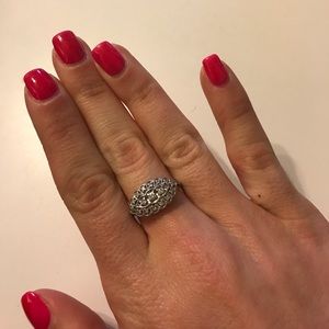 🏝Antique Diamond and 14K White Gold Ring