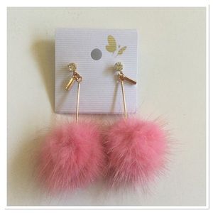 Boutique Jewelry - Pink Pom Pom Earrings Boutique Jewelry - Pink Pom Pom Earrings