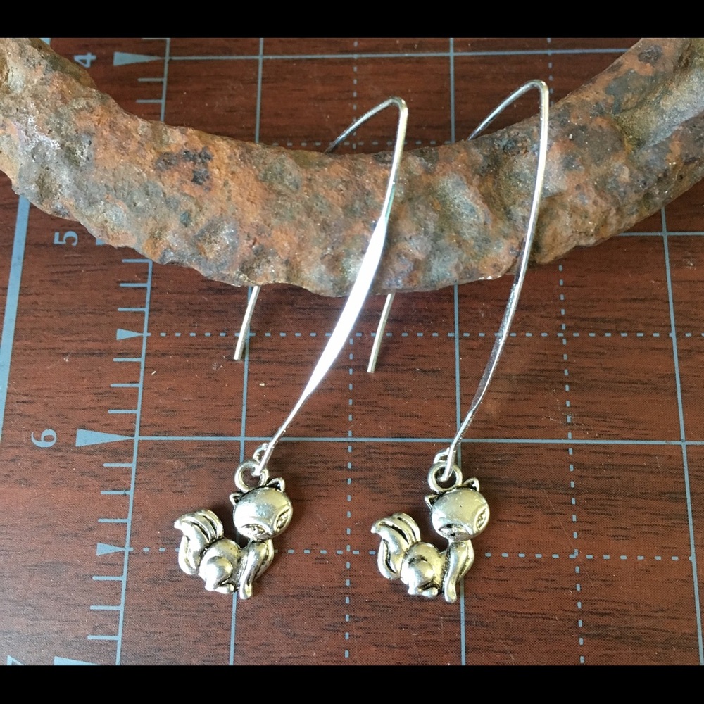 Cutest foxy 🦊 fox earrings silver ALL outfits!