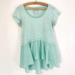 Anthropologie Mint Top