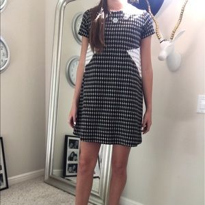 Zara patterned work dress