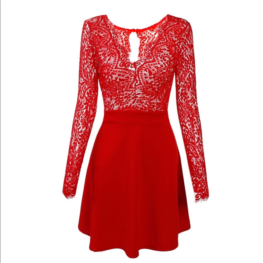 NWT Red Lace Dress