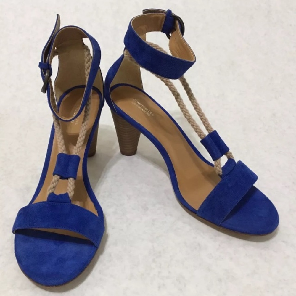Comptoir des Cotonnières Blue Suede Sandals
