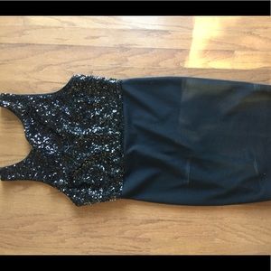 Black sequin dress