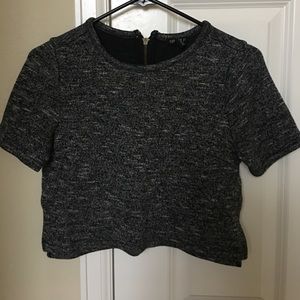 Forever 21 Grey Sweater Crop Top