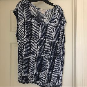 Michael Kors plus size patterned shirt OX