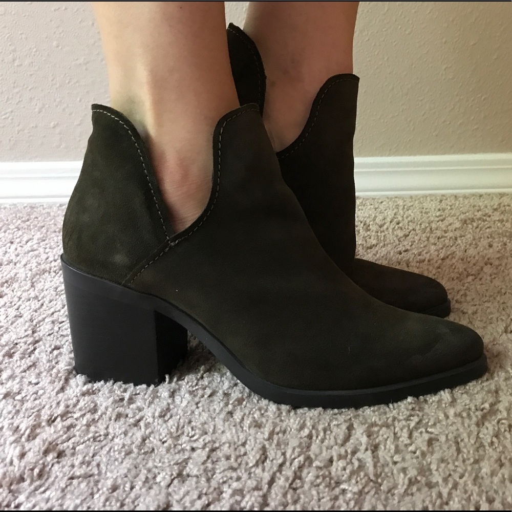 Suede booties