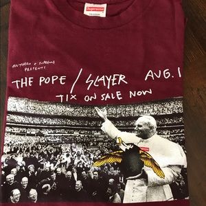 Supreme x Antihero Pope/Slayer Tee