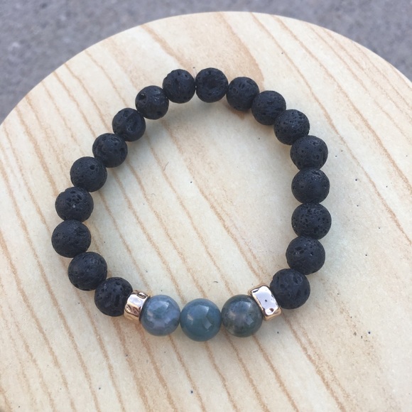 Handmade Indian Agate bracelet - Picture 4 of 4