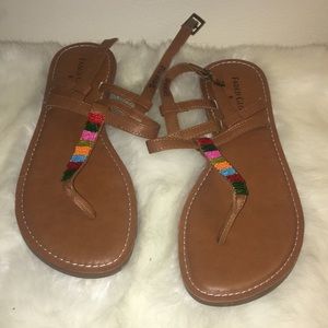 NWOT Beaded Sandals