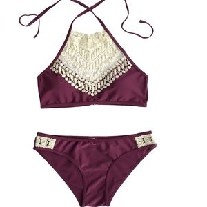 Cupshe high neck bikini