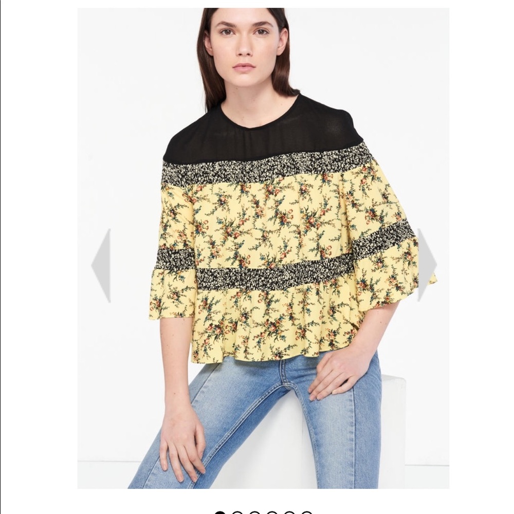 Brand new Sandro top🍋