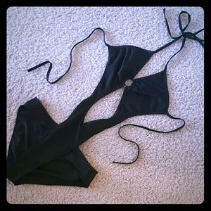 Cutout one piece bathing suit