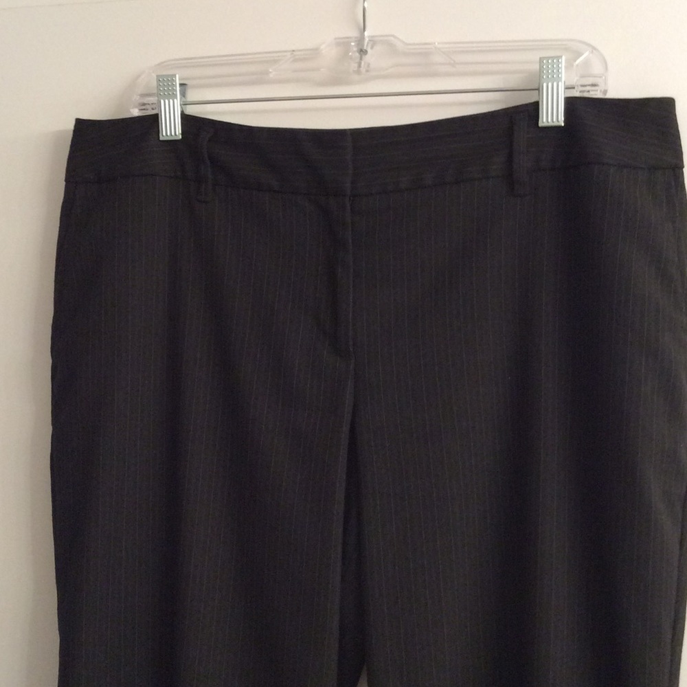 Loft pants in black & very light beige stripes