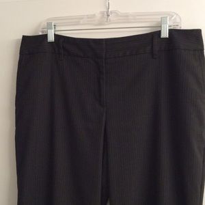 Loft pants in black & very light beige stripes