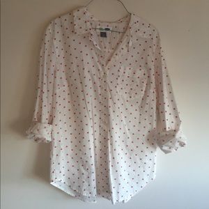 Old Navy Fox Face Button Down Shirt
