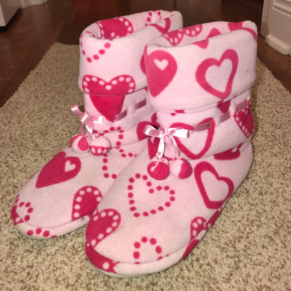❤️PAJAMAGRAM heart slippers❤️
