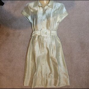 Adrianna Papell NWOT Celadon Green Shirtdress 6