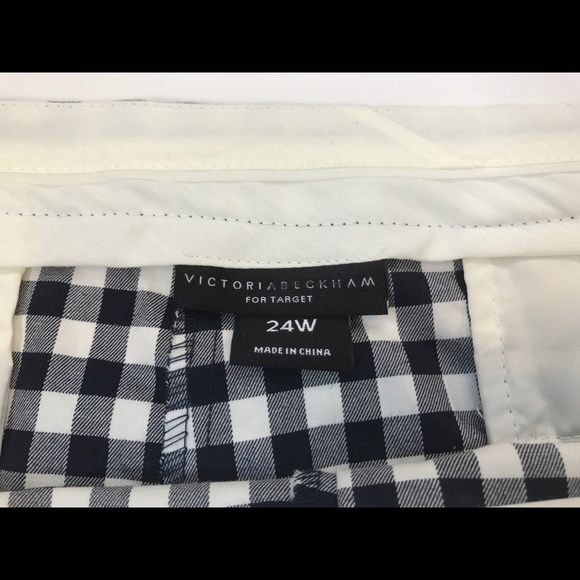 24W PLUS Gingham Ankle Crop Victoria Beckham - Picture 6 of 8