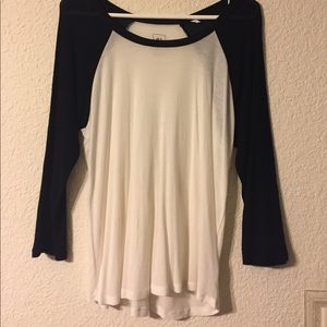 Soft baseball tee Never been worn. Slightly sheer